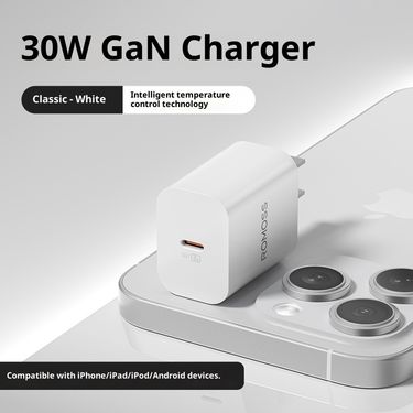 30W Compatible Charger 16 Gallium Nitride PD Fast Head 15 Pro Max Charging Cable_voghion.com
