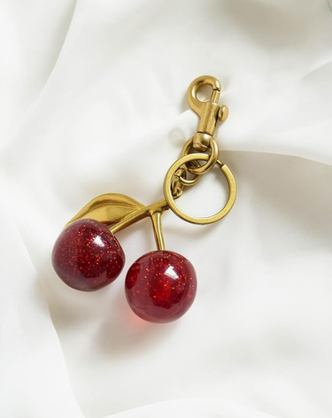 Cherry Bag Charm, Cherry Keychain Accessory Purse Charm_voghion.com
