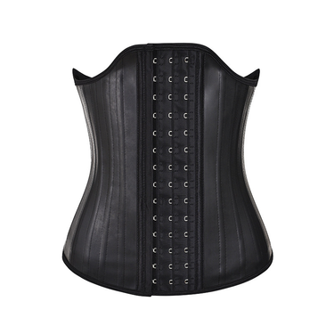25-bone glossy side breast artifact breast support latex corset Latex waist shaping belt_voghion.com