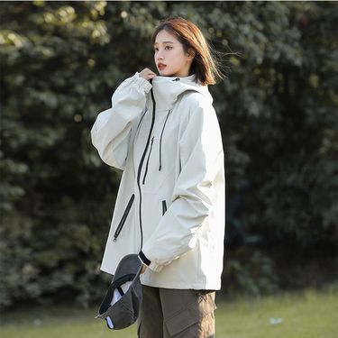 Outdoor New Model Loose Fit Mountaineering Windproof Waterproof Warm Couple Style Jacket For Men_voghion.com