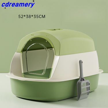 Large Anti-odor Cat Litter Box, Fully Enclosed Cat Toilet, Large Anti-spillage Cat Litter Box, Wholesale Pet Supplies_voghion.com