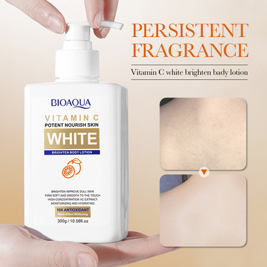BIOAOUA Vitamin C Brightening Non greasy, Moisturizing, and Whitening Body Milk_voghion.com