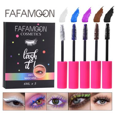 5D mascara suit waterproof sweat-proof non-blooming long base multicolor long lasting curling suit cross-border_voghion.com