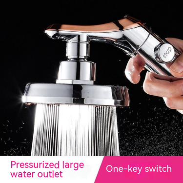 Korean Pressurized And High-pressure Large Detachable Lotus Water Heater, Shower Head Hose Set_voghion.com