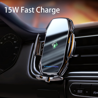 15W Car Wireless Charger, Vehicle-mounted Mobile Wireless Charger, Air Vent General Wireless Charging Phone Holder With Infrared Induction_voghion.com