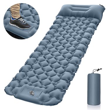 Outdoor Inflatable Mat Foot Portable Outdoor Camping Moisture-proof Mat Inflatable Mattress Lunch Break Sleeping Mat Car Inflatable_voghion.com