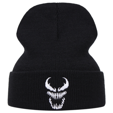 Embroidered Knitted Venom Warm Unisex Outdoor Wool Hat Autumn Winter Trendy Fashion_voghion.com