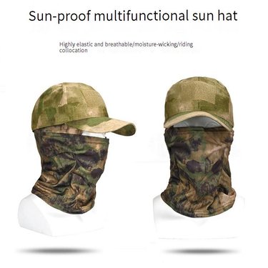 Cycling Face Mask Popular Camouflage Baseball Cap Mask Set Outdoor Camping Hiking Mountaineering Fishing Sun Protection Sports Cap_voghion.com