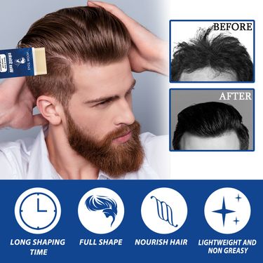 Hair Wax Stick Non-greasy Style Repair Smooth Loose Frizz Fixed Long Lasting Fluffy Broken Hair Artifact Waterproof Men Hair Gel_voghion.com