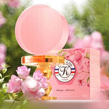 KnowKiss Sweet Cherry Blossom Fragrance Essential Oil Soap Perfumed Soap_voghion.com