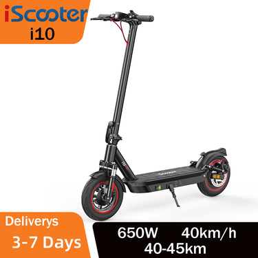 IScooter I10 Electric Scooter Adults And Scooter 650W 15AH Range 40km Max Speed 40km/h 10 Inch Tire Electric Scooter For Adults_voghion.com