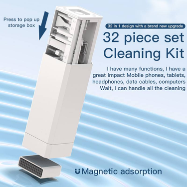Keyboard Cleaning Kit Laptop Cleaner, 32 In 1 Computer Screen Cleaning Brush Tool For IPad IPhone, Earbuds, Camera Display_voghion.com