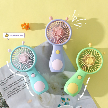 Snail Handheld Mini Fan - USB Rechargeable Cute & Portable For Kids Students_voghion.com