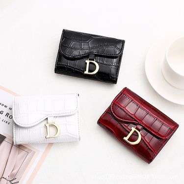 Women’s Bags fashionable crocodile pattern high end women's multi card slot anti theft card swiping bag multi function coin purse_voghion.com