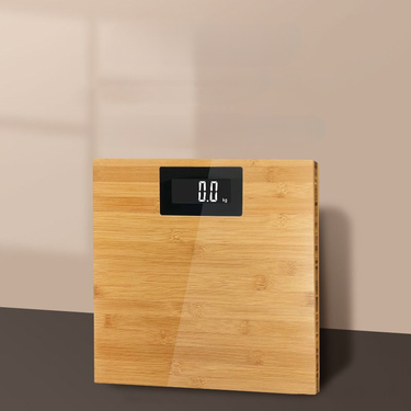 Electronic Mechanical Bamboo Wood Panel Weight BS101 Human Health Weighing Hotel Room Bathroom Scale_voghion.com