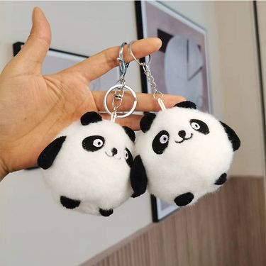 Adorable Plush Panda Toy Keychain Cute Stuffed Animal Charm Gift Backpack_voghion.com