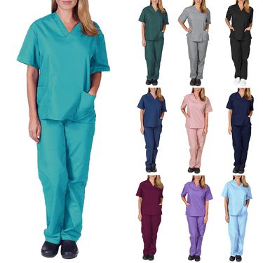 Women's Clothing Summer Hand Washing Clothes Thin Male Doctor Surgical Clothes Female Nurse Work Clothes Elastic Quick Drying Suit_voghion.com
