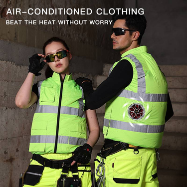 Men's Summer Fan Cooling Vest - Built-in Fan Air-Conditioned Clothing, Camouflage Workwear For Construction, Fishing Vest_voghion.com