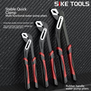 Adjustable Water Pump Pliers 7-Position 8" 10" 12" For Home Plumbing, Bathroom, And Pipe Fittings - High Carbon Steel Jaw_voghion.com