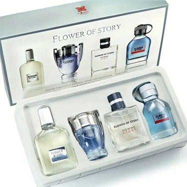 4 Pcs Perfume Set Men,Natural And Refreshing Floral Fruity Fragrance,Eau De Toilette Spray Set,Perfect Gift Men,Perfume_voghion.com