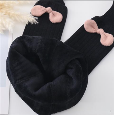 Children's Socks autumn and winter plus velvet thickened pantyhose baby girl dance socks warm baby outer wear big butt leggings_voghion.com