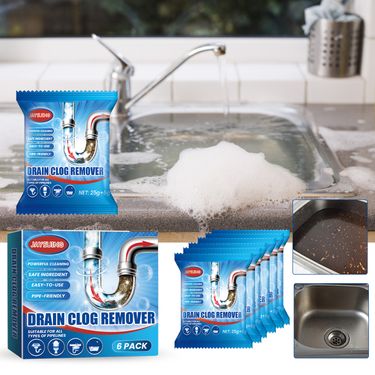 Jaysuing Drain Blockage Removal Powder Toilet, Kitchen, Drain Blockage, Dredging, Cleaning, Deodorant Powder_voghion.com