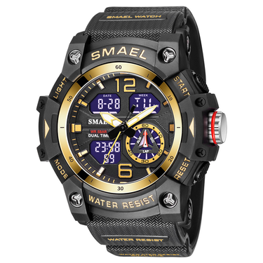 SMAEL Smart 8007 Men's Watch Outdoor Sports Multi Functional Waterproof Watch Transparent Strap Electronic Watch_voghion.com