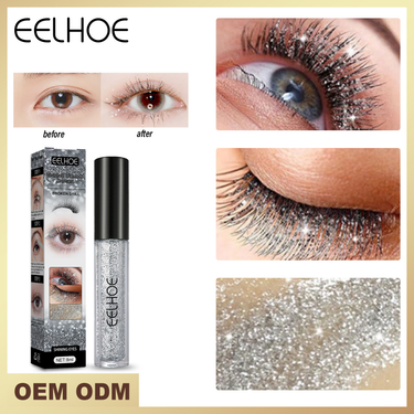 Glitter Diamond Beautiful eye black Fairy Glitter Waterproof Lengthened Non dizzy Dyeing Curly Slim eye black_voghion.com