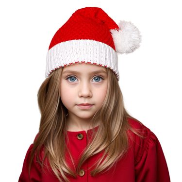 Christmas Santa hat Knit knit hat Christmas accessories Family party dress up_voghion.com