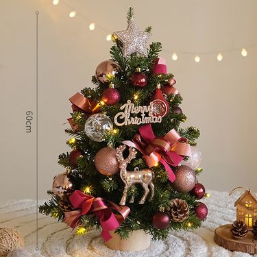 Adjustable Height Reindeer Christmas Decor – 45cm/60cm Desktop Holiday Centerpiece In Rose Gold/Champagne/Pink/Brown_voghion.com