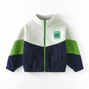 Boys' coats Spring and Autumn new children's polar fleece jackets baby warm cardigans autumn and winter handsome boys' tops_voghion.com