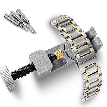 Qianbihe Adjustable Watch Band Strap Adjuster Bracelet Link Pin Remover Repair Tool Kit-Black_voghion.com