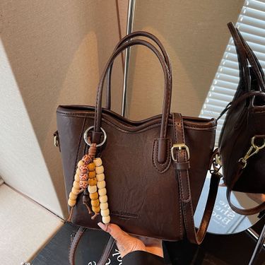 Niche Design Crossbody Bucket Simple Handheld Small For Women 2025 Autumn New Fashion Versatile Commuter Bag_voghion.com