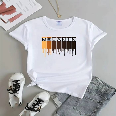 Short-sleeved T-shirt  women's fashion leisure home commuting all-match round neck short-sleeved T-shirt_voghion.com