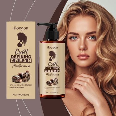 HOEGOA Refreshing Moisturizing Nourishing Natural Curl Long-lasting Styling Hair Cream_voghion.com