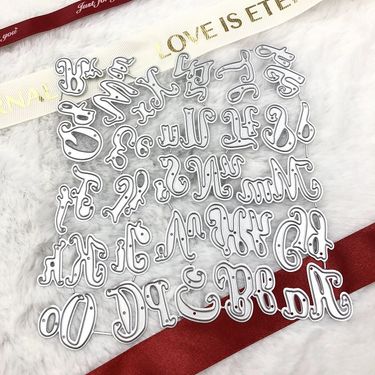 English Letter cutting Die DIY scrapbook cutting dies Metal Carbon Steel Etching_voghion.com