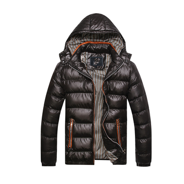 Men's autumn and winter cotton-padded jacket men stand collar men slim warm men cotton-padded jacket jacket_mkmklike.com