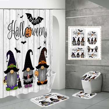 Hot digital printed waterproof polyester shower curtain Halloween shower curtain shower curtain_voghion.com