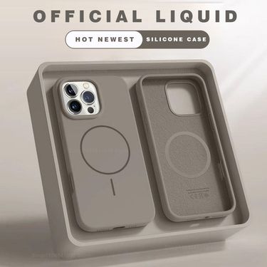 Magnetic Case For IPhone 15 14 16 Plus 11 12 13 17 Pro Max Shockproof Silicone Cover Mag Safe Wireless Charge Phone Cases_voghion.com