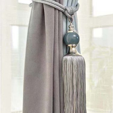 Straight Jade Tassel Fringe Hanging Ball Living Room Bedroom Curtain Tie Rope_voghion.com