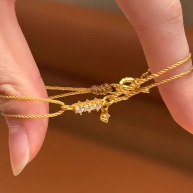 Super Sparkling Zircon Bracelet For Women New Handmade Ethnic Style Handwoven Rope Light Luxury Niche Exquisite Jewelry_voghion.com