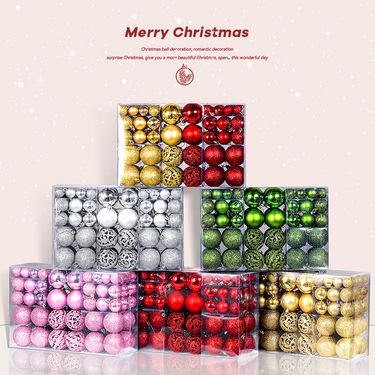 Decorations 100 Pieces Set Mall Bar Ceiling Hanging Colorful Balls Christmas Arrangement In Stock_voghion.com