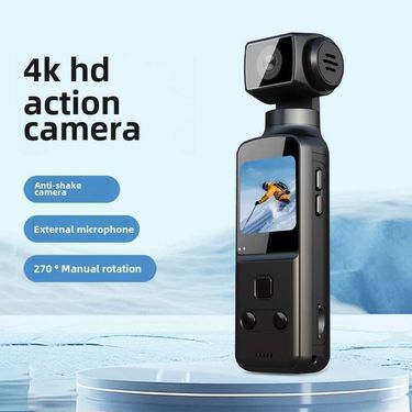 New 4K Sports Pocket Camera 270 Degree Rotating Lens Portable Outdoor Cycling HD_voghion.com