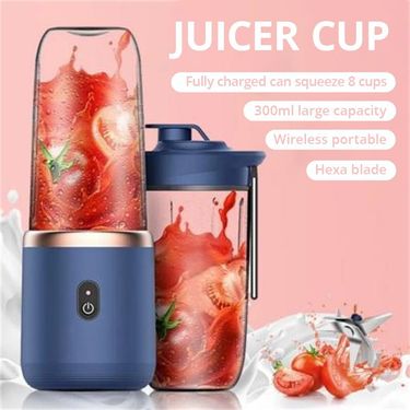 Usb Travel Portable Juicer Mixer 6 Blades Electric Juicer Cup Fresh Fruit Juice Personal Blender Portable Blender Smoothie_voghion.com