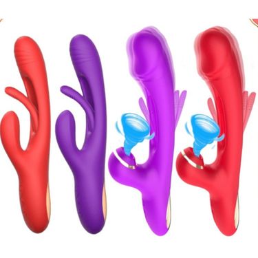3rd generation tapping sucking button vibrating bar AV simulation dildo masturbator sex toy_voghion.com