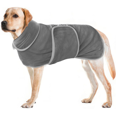 Pet bathrobe, casual ultra-fine fiber, thickened dog bath towel, pet specific washing water, quick drying, and quick drying_voghion.com