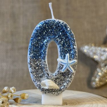Digital Birthday Candle Cake Decoration Party Celebration Ocean Creative Handmade DIY_voghion.com