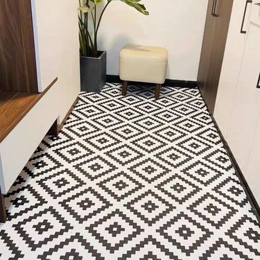 Home Furniture Simple wash free entrance door mat leather dirt resistant cutting entrance door non slip feet porch home waterproof_voghion.com