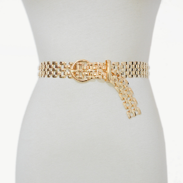 Versatile Fashion Gold Belt Punk Metal Hollow Decoration Waist Chain_voghion.com