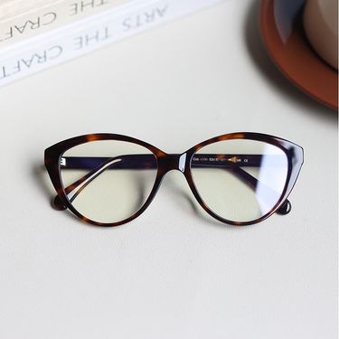 Black Cat Eye Natural Style Eyeglasses High-grade Acetate Frames Blue Blackout Prescription Eyeglasses 2025 New Fall And Winter_voghion.com